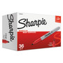 Sharpie Fine Tip Permanent Marker Value Pack, Fine Bullet Tip, Red, 36/Pack (SAN1920937) View Product Image