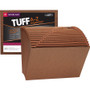 Smead TUFF Expanding Open-Top Stadium File, 21 Sections, 1/21-Cut Tabs, Letter Size, Redrope (SMD70425) View Product Image