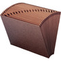 Smead TUFF Expanding Open-Top Stadium File, 21 Sections, 1/21-Cut Tabs, Letter Size, Redrope (SMD70425) View Product Image