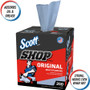 Scott Shop Towels, POP-UP Box, 1-Ply, 9 x 12, Blue, 200/Box, 8 Boxes/Carton (KCC75190) View Product Image