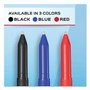 Paper Mate Write Bros. Ballpoint Pen, Stick, Medium 1 mm, Blue Ink, Blue Barrel, Dozen (PAP3311131C) View Product Image