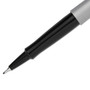 Paper Mate Flair Felt Tip Porous Point Pen, Stick, Extra-Fine 0.4 mm, Black Ink, Gray/Black Barrel, Dozen (PAP8330152) View Product Image