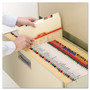 Smead Manila File Folders, Straight Tabs, Letter Size, 0.75" Expansion, Manila, 100/Box (SMD10300) View Product Image