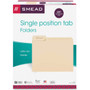 Smead Manila File Folders, 1/3-Cut Tabs: Left Position, Letter Size, 0.75" Expansion, Manila, 100/Box (SMD10331) View Product Image