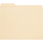 Smead Reinforced Tab Manila File Folders, 1/3-Cut Tabs: Left Position, Letter Size, 0.75" Expansion, 11-pt Manila, 100/Box (SMD10335) View Product Image
