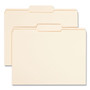 Smead Reinforced Tab Manila File Folders, 1/3-Cut Tabs: Center Position, Letter Size, 0.75" Expansion, 11-pt Manila, 100/Box (SMD10336) View Product Image