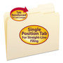 Smead Reinforced Tab Manila File Folders, 1/3-Cut Tabs: Right Position, Letter Size, 0.75" Expansion, 11-pt Manila, 100/Box (SMD10337) View Product Image