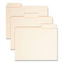 Smead SuperTab Reinforced Guide Height Top Tab Folders, 1/3-Cut Tabs: Assorted, Letter Size, 0.75" Expansion, Manila, 100/Box (SMD10395) View Product Image