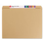 Smead Heavyweight Kraft File Folder, Straight Tabs, Letter Size, 0.75" Expansion, 11-pt Kraft, Brown, 100/Box (SMD10710) View Product Image