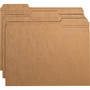 Smead Heavyweight Kraft File Folder, 1/3-Cut Tabs: Assorted, Letter Size, 0.75" Expansion, 11-pt Kraft, Brown, 100/Box (SMD10734) View Product Image