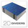 Pendaflex Expanding Desk File, 23 Dividers, Alpha Index, Letter Size, Blue Cover (PFX11015) View Product Image