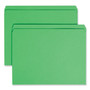 Smead Reinforced Top Tab Colored File Folders, Straight Tabs, Letter Size, 0.75" Expansion, Green, 100/Box (SMD12110) View Product Image