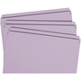 Smead Reinforced Top Tab Colored File Folders, Straight Tabs, Letter Size, 0.75" Expansion, Lavender, 100/Box (SMD12410) View Product Image