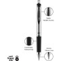 uniball 207 Impact Gel Pen, Retractable, Bold 1 mm, Black Ink, Black Barrel (UBC65870) View Product Image