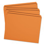 Smead Reinforced Top Tab Colored File Folders, Straight Tabs, Letter Size, 0.75" Expansion, Orange, 100/Box (SMD12510) View Product Image