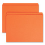 Smead Reinforced Top Tab Colored File Folders, Straight Tabs, Letter Size, 0.75" Expansion, Orange, 100/Box (SMD12510) View Product Image