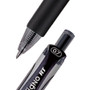 uniball Signo Gel Pen, Retractable, Medium 0.7 mm, Black Ink, Black/Metallic Accents Barrel, Dozen (UBC65940) View Product Image