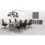 Medina Series Conference Table Legs, 27.56" X 2.38" X 28.11", Gray Steel (MLNMNCBLGS) View Product Image