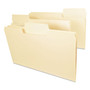 Smead SuperTab Top Tab File Folders, 1/3-Cut Tabs: Assorted, Legal Size, 0.75" Expansion, 11-pt Manila, 100/Box (SMD15301) View Product Image