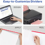 Avery&reg; 8 Tab Easy Print & Apply Clear Label Sheet Refills (11226) View Product Image