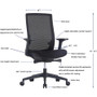 Lorell Mid-back Mesh Management Chair (LLR42180) View Product Image