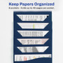 Avery Slide and View Expanding File, 6 Sections, Hook/Loop Closure, Letter Size, Navy Blue View Product Image