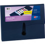 Avery Slide & View Letter Organizer Folder - 8 1/2" x 11" - 40 Sheets Capacity - 6 Pocket(s) - Plastic, Poly - Navy Product Image 