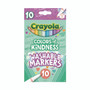 Crayola Colors of Kindness Fine Line Washable Markers, Fine Bullet Tip, Assorted Colors, 10/Box View Product Image