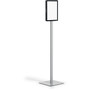 Durable Info Stand Basic Floor Stand, 51.57" Tall, Black Stand, 8.5 x 11 Face View Product Image