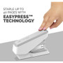 Fellowes LX860 EasyPress Half Strip Stapler with Antimicrobial Protection, 40 Sheet Capacity, Gray/White View Product Image