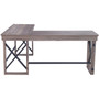 LYS L-Shaped Industrial Desk (LYSDK100LRGK) View Product Image