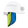 ergodyne Chill-Its 6670CT Cooling Hard Hat Neck Shade - PVA, 14.75 x 10.5, Lime, Ships in 1-3 Business Days (EGO12523) View Product Image
