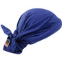 ergodyne Chill-Its 6710FR Fire Resistant Cooling Tie Bandana Triangle Hat, One Size Fits Most, Blue, Ships in 1-3 Business Days (EGO12627) View Product Image