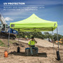 ergodyne Shax 6000 Heavy-Duty Pop-Up Tent, Single Skin, 10 ft x 10 ft, Polyester/Steel, Lime View Product Image