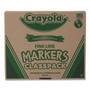 Crayola Fine Line 200-Count Classpack Non-Washable Marker, Fine Bullet Tip, Assorted Colors, 200/Box View Product Image