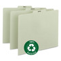 Smead 100% Recycled Monthly Top Tab File Guide Set, 1/3-Cut Top Tab, January to December, 8.5 x 11, Green, 12/Set (SMD50365) View Product Image