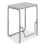 Safco AlphaBetter 2.0 Height-Adjust Student Desk w/Pendulum Bar, 27.75 x 19.75 x 22 to 30, Pebble Gray, Ships in 1-3 Business Days (SAF1221GR) View Product Image