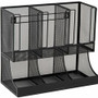 Mind Reader 6-Compartment Coffee Condiment Organizer - 6 Compartment(s) - 2 Tier(s) - 11.05" Height x 12.80" Width x 6.30" Length - Counter, Desktop, Tabletop - Durable, Lightweight, Easy to Clean, Food Safe Product Image 