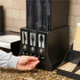 Mind Reader 3-Compartment Utensil Dispenser Organizer (EMSCUTDISPBK) View Product Image