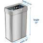 TRASHCAN;OPENTOP;STAINLESS (HLCHLS21UOT) View Product Image