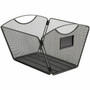 Safco Onyx Mesh Desktop Tub File - 9.50" Height x 12.50" Width x 13.75" Depth - Desktop - Powder Coated - Black - Steel Product Image 