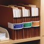 Smead Viewables Pocket Label Pulls, 1.63 x 10.13, White, 5/Sheet, 9 Sheets/Pack View Product Image