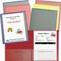 C-Line Classroom Connector Pocket Folder - 2 Internal Pocket(s) - Red, Orange, Yellow, Green, Blue, Purple Product Image 
