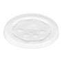 SOLO Polystyrene Plastic Flat Straw-Slot Cold Cup Lids, Fits 12 oz to 24 oz Cold Cups, Plastic, Translucent, 125/Pack, 16 Packs/CT View Product Image