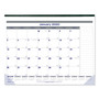Blueline Net Zero Carbon Monthly Desk Pad Calendar, 22 x 17, White/Gray/Blue Sheets, Black Binding, 12-Month (Jan to Dec): 2024 View Product Image