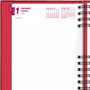 Brownline CoilPro Ruled Daily Planner, 8.25 x 5.75, Red Cover, 12-Month (Jan to Dec): 2024 View Product Image