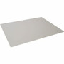 DURABLE Contoured Edge Desk Mat - Office - 19.69" Length x 25.59" Width - Rectangular - Polypropylene, Plastic - Gray Product Image 