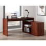 LYS L-Shape Workstation with Cabinet (LYSDK103RRWT) View Product Image