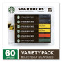 Starbucks By NESPRESSO Pods Variety Pack, Blonde Espresso/Colombia/Espresso/Pikes Place, 60 Pods/Pack, Ships in 1-3 Business Days (GRR22001153) View Product Image