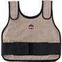 ergodyne Chill-Its 6230 Standard Phase Change Cooling Vest with Packs, Cotton, Large/X-Large, Khaki, Ships in 1-3 Business Days (EGO12010) View Product Image